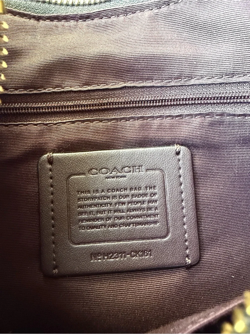 Coach Teri Hobo Bag in Signature Canvas | Gold Brown Black | Style Number CK161
